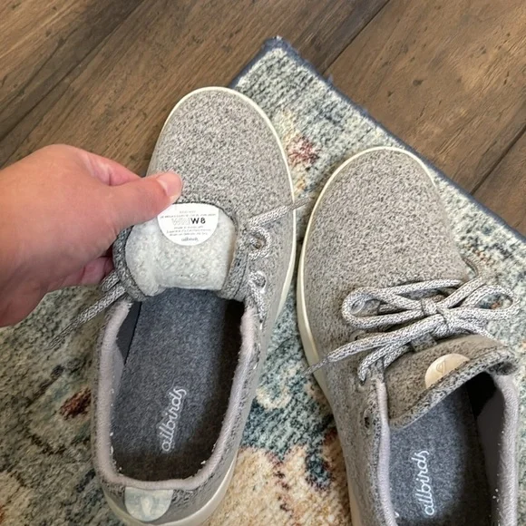 Allbirds women's wool runners Dapple Grey (Cream Sole) size 8 - Picture 6 of 10